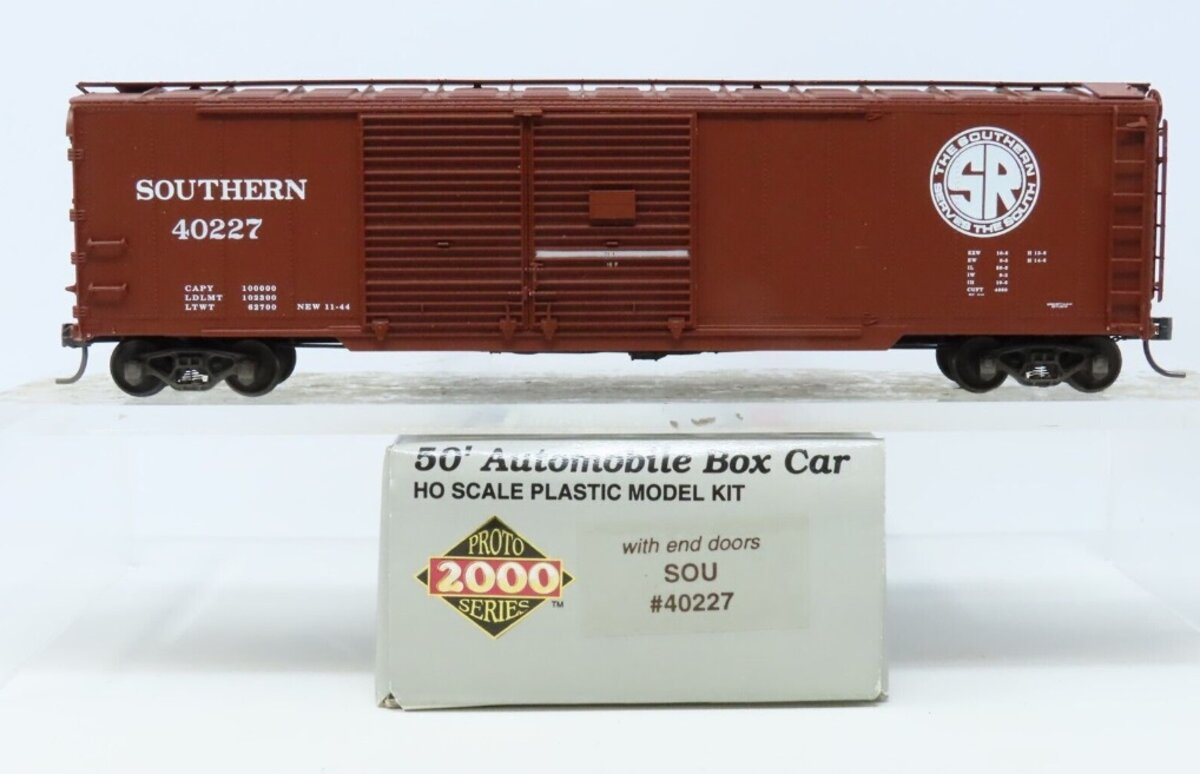 Proto 2000 40227 HO Life Like SOU W/End Doors 50' Automobile Boxcar # 40227 Kit