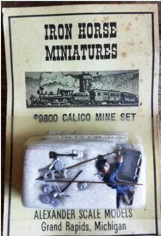 Alexander Scale 9800 HO Scale Iron Horse Miniatures Calico Mine Set Kit