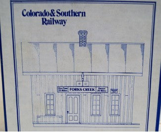 Classic Miniatures CM-35 HO Colorado & Southern Railway Fork's Creek Station Kit