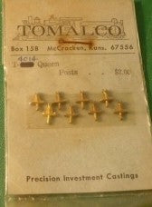 Tomalco T-4014 O Scale Precision Investment Castings Queen Posts (8)