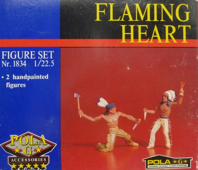 Pola 1834 G Flaming Heart Indian Figures (Box of 2)
