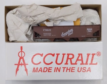 Accurail 170057 HO CB & Q 5th Ave Car Shops 3-Bay Hopper Kit