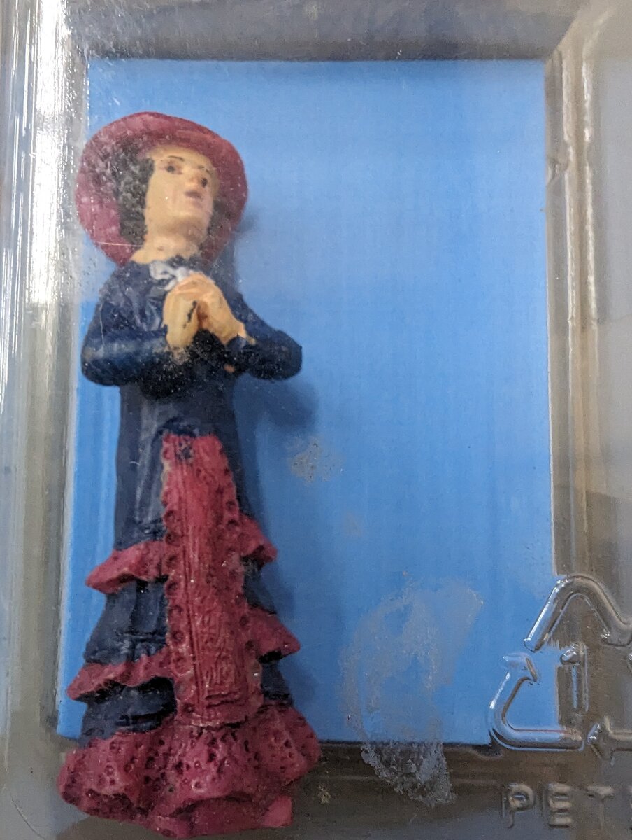 Just Plain Folk 159 G Scale English Lady in Dress w/Hat Figure