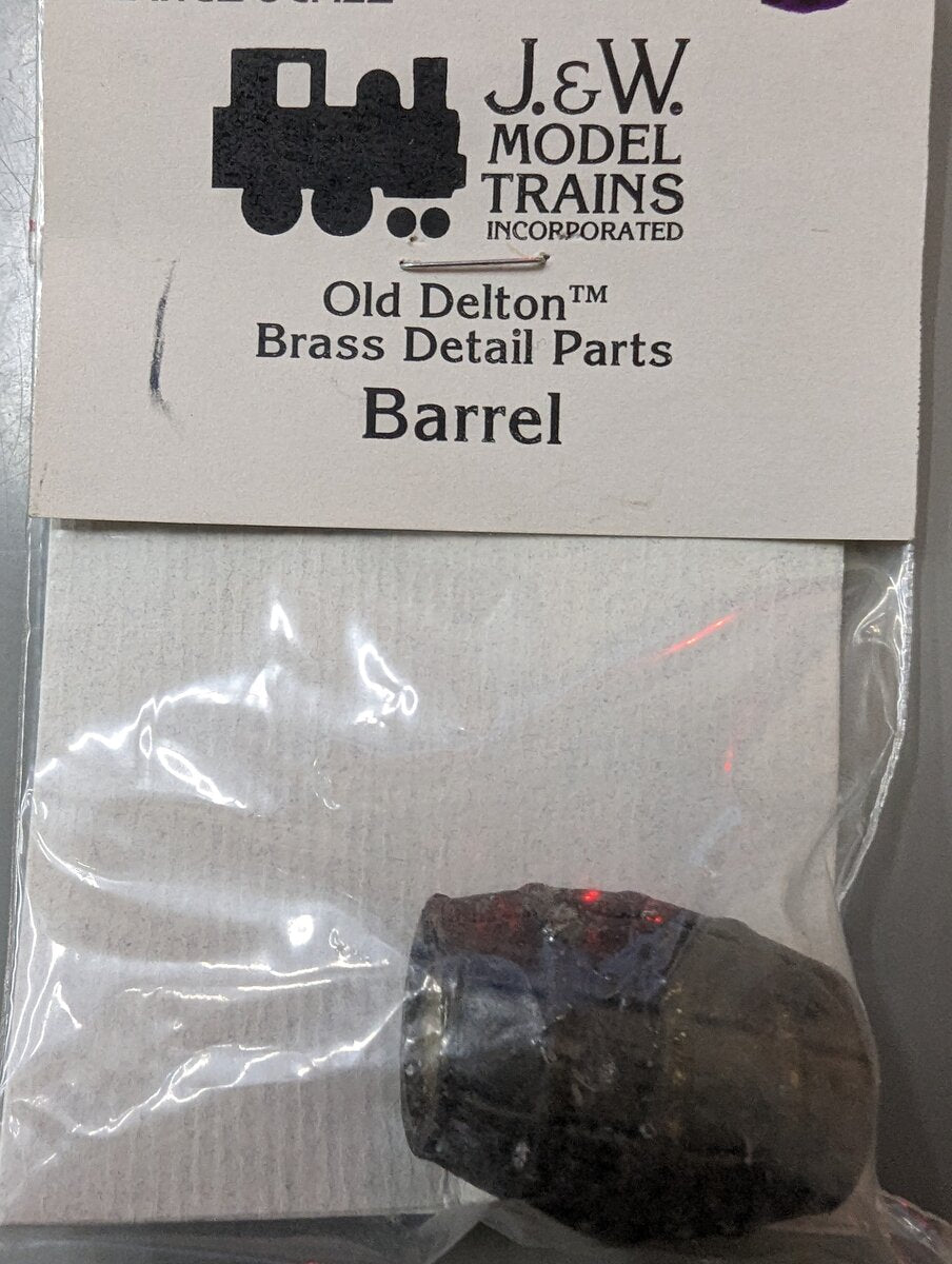 J&W Model Trains 99-1 G Scale Old Delton Brass Detail Parts Barrel