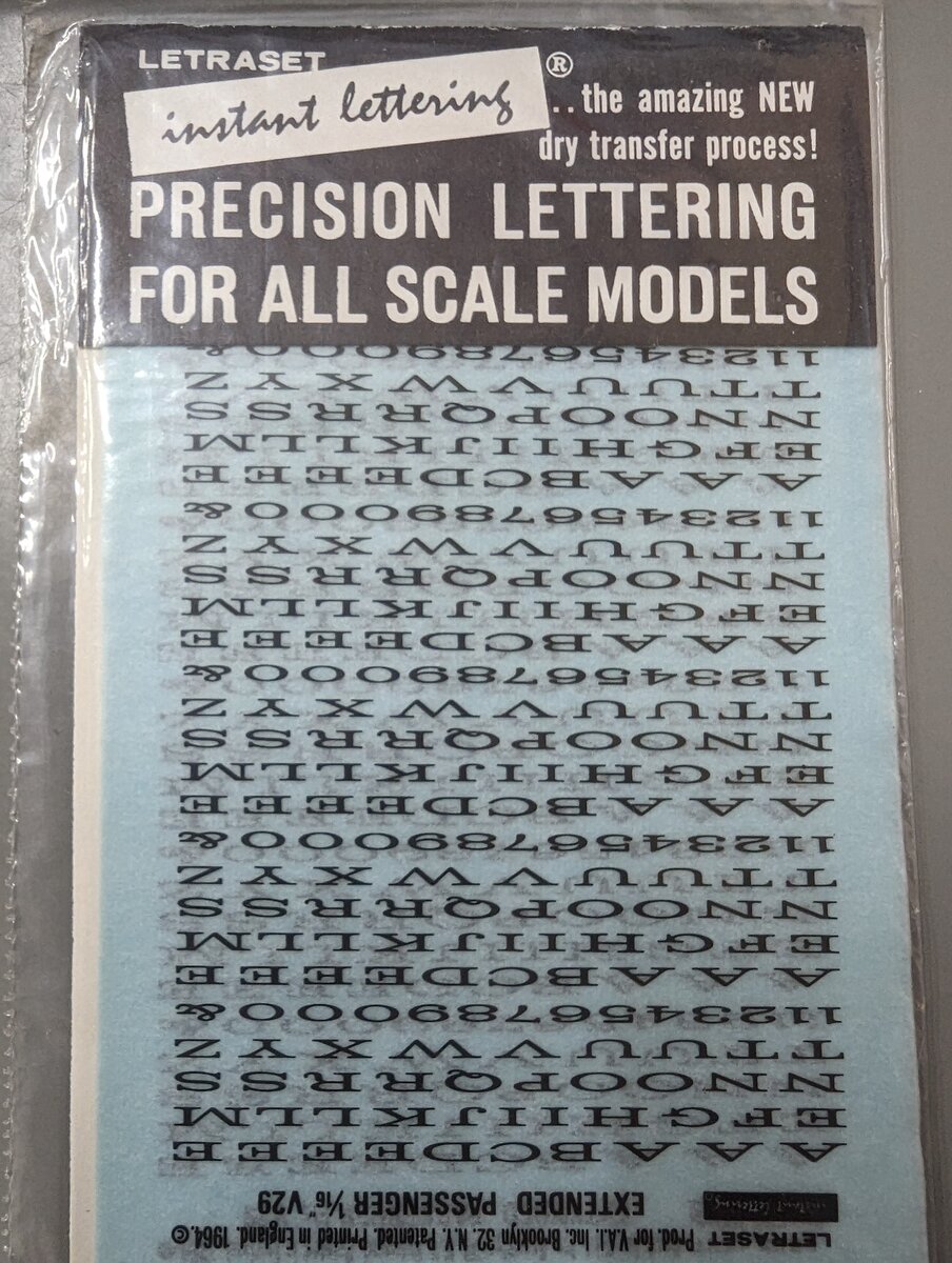 Visual Art Industries, INC. V29 Precision Black Lettering Decal Sheet