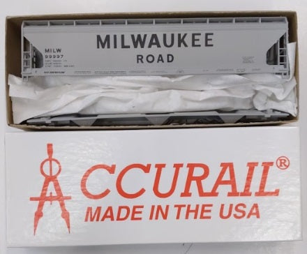 Accurail 22003 HO Milwaukee ACF 3-Bay Covered Hopper #99997 Kit