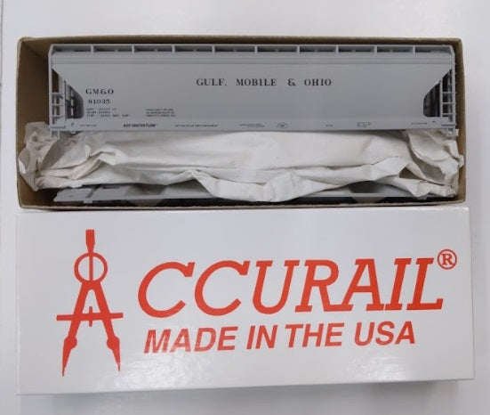 Accurail 22003 HO Gulf Mobile & Ohio ACF 3-Bay CVD Hopper # 81035 Kit