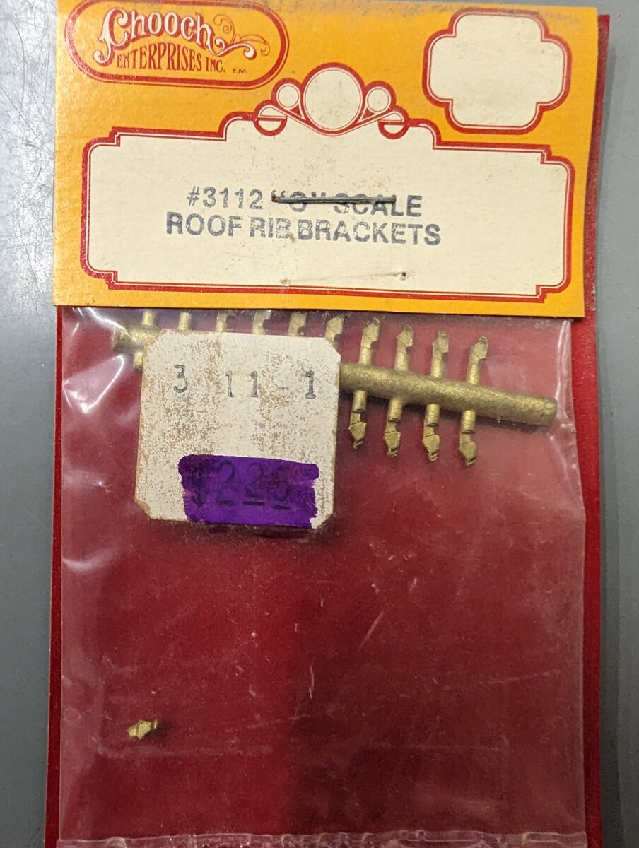 Chooch Enterprises Inc 3112 O Brass Roof Rib Brackets