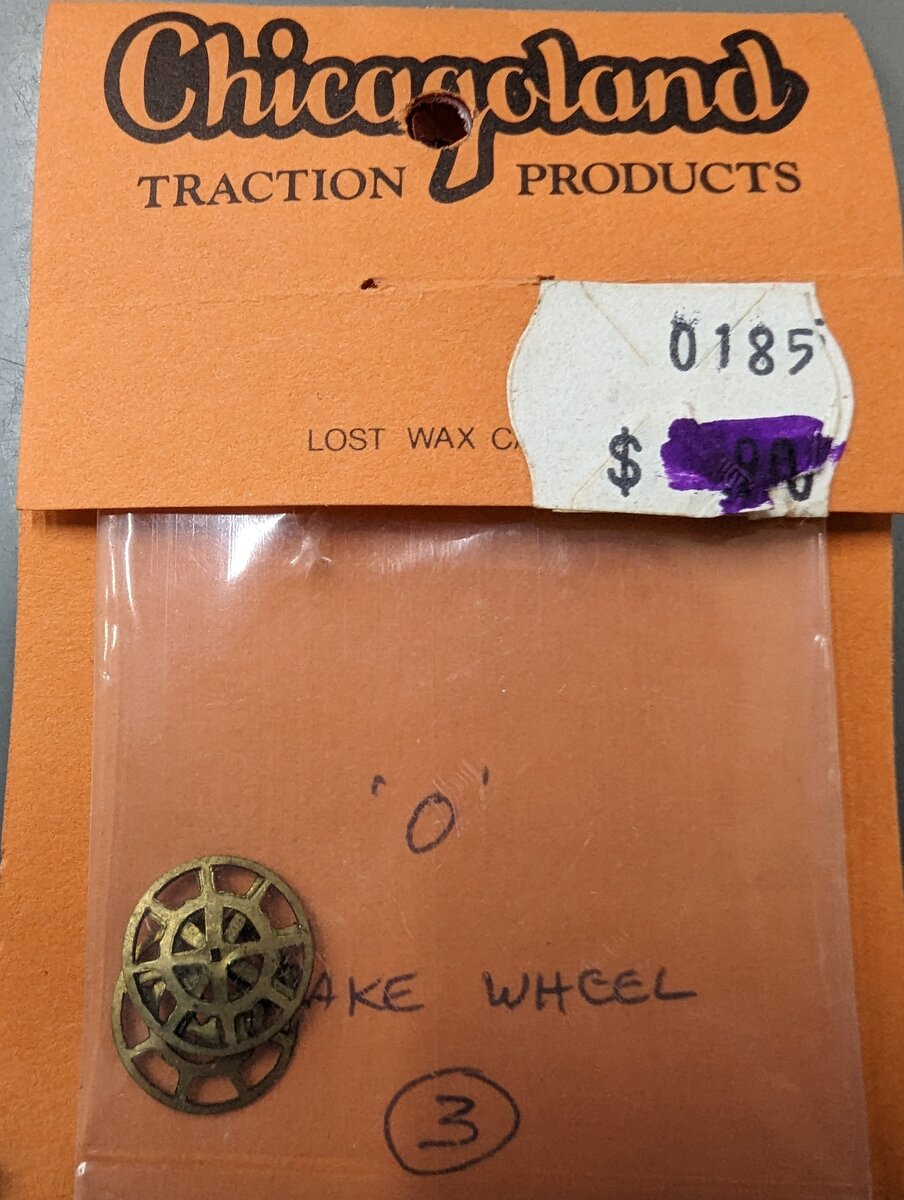 Chicagoland Hobby 0185 O Scale Brake Wheel (Pack of 3)