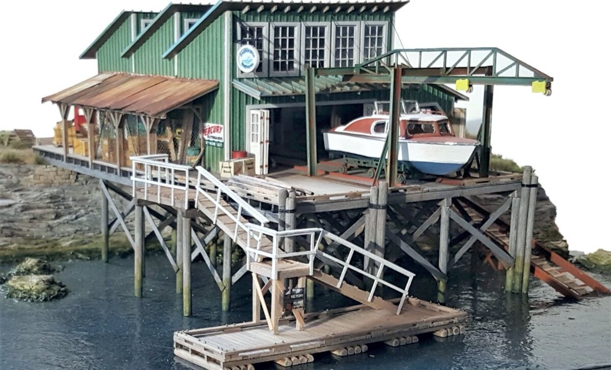 Inter-Action Enterprises HO15002 HO Seabiscuits Boatworks Building Craftsman Kit