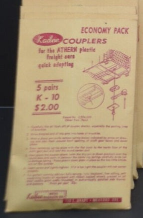 Kadee K-5 HO Automatic Coupler W/Draft Gear (Pair of 5)