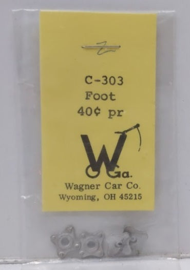 Wagner Car Co. C-303 O Scale Foot (Pair of 2)