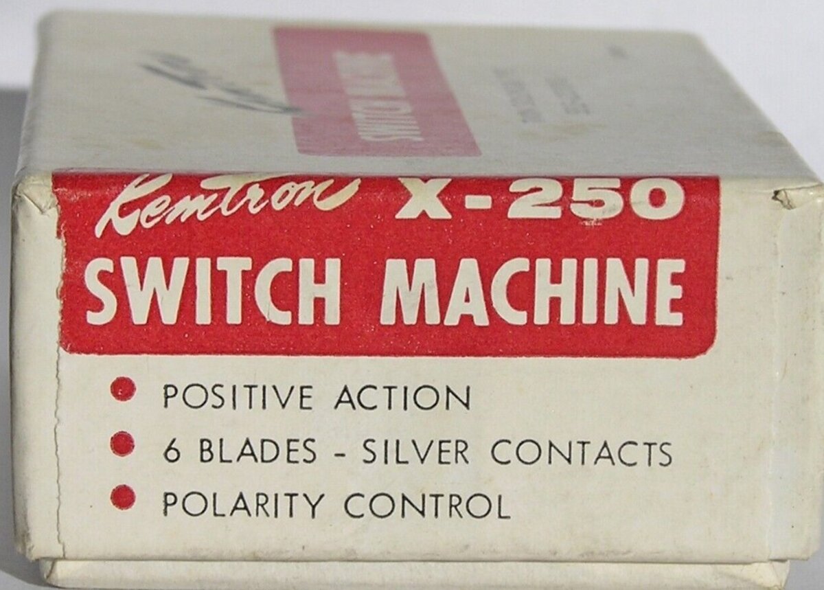 Kemtron X-250 Switch Machine Twin Solenoid Type Self Locking 6 Blades