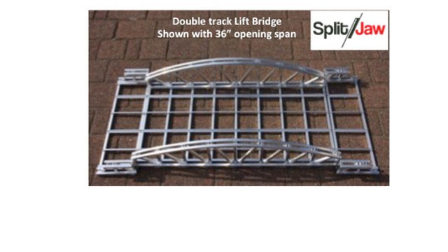 Split Jaw DW ARCHDRAW2 40" Lift Aluminum Double Track Drawbridge Single Bridge