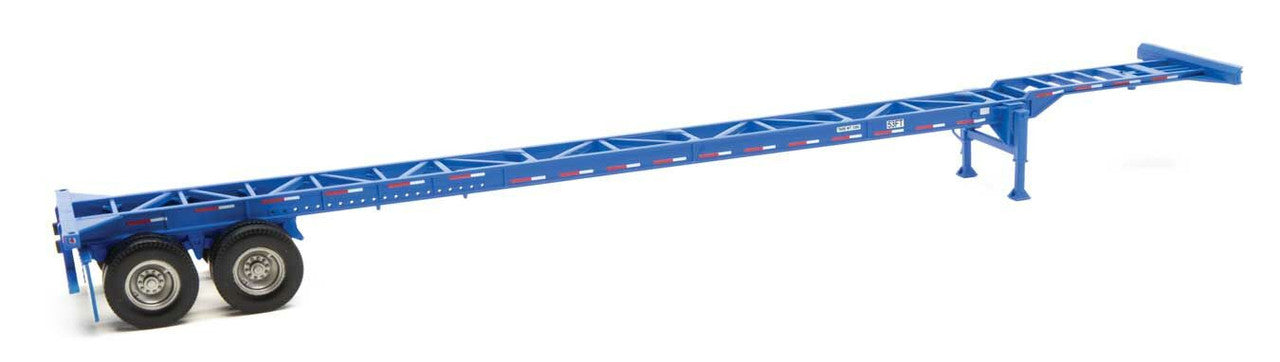 Walthers 949-4601 HO Blue 53' Container Chassis (Pack of 2)