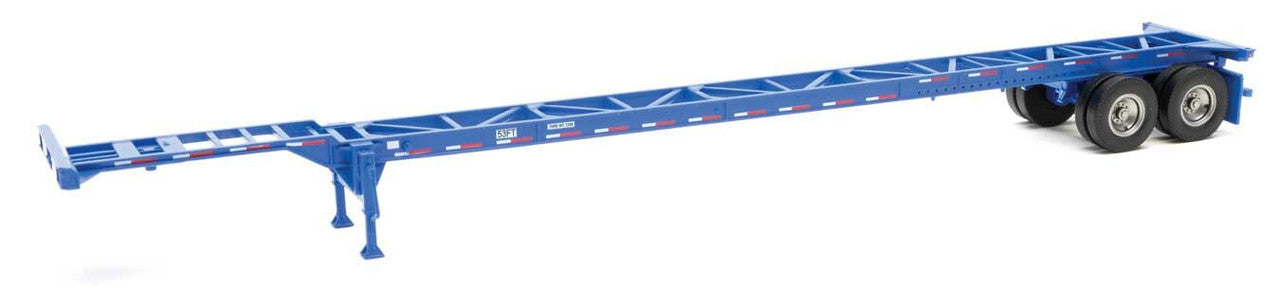 Walthers 949-4601 HO Blue 53' Container Chassis (Pack of 2)