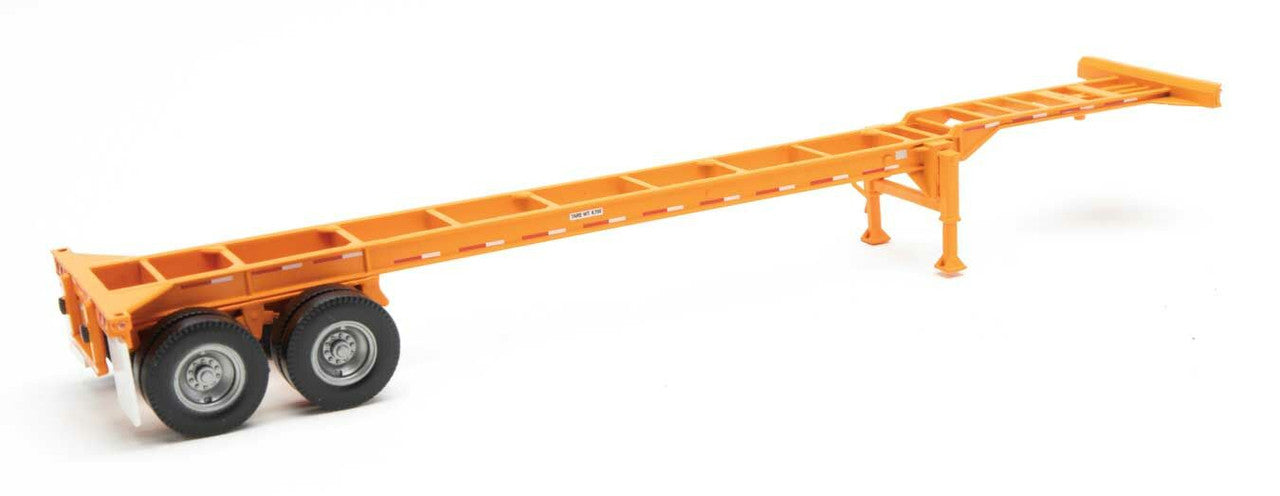 Walthers 949-4552 HO Orange 40' Container Chassis (Pack of 2)