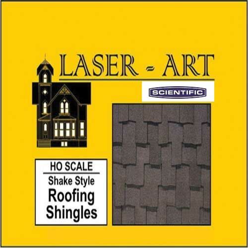 Branchline Trains 41002 HO Shake Laser-Cut Roof Shingle Sheet (Pack of 6)