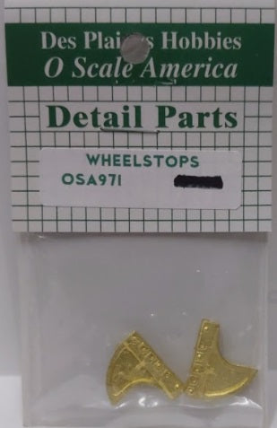 Des Plaines Hobbies OSA971 O Scale Wheelstops (Pack of 2)