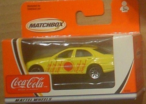 Matchbox 92353-0718 1:64 Yellow Coca-Cola Vehicle w/Sunroof