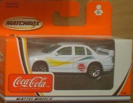 Matchbox 92353-0718 1:64 White Coca-Cola Sports Car w/Spoiler