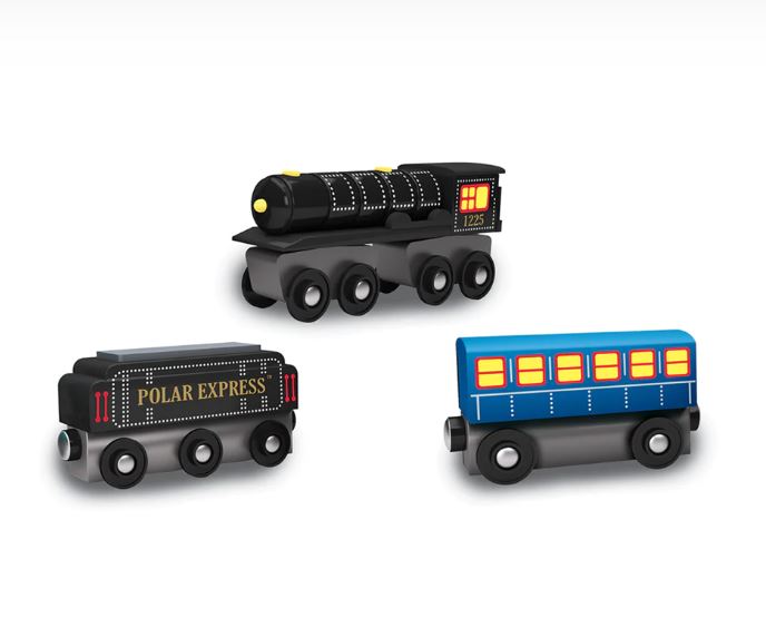 Masterpieces 41985 The Polar Express Magnetic Wooden Toy Train Set