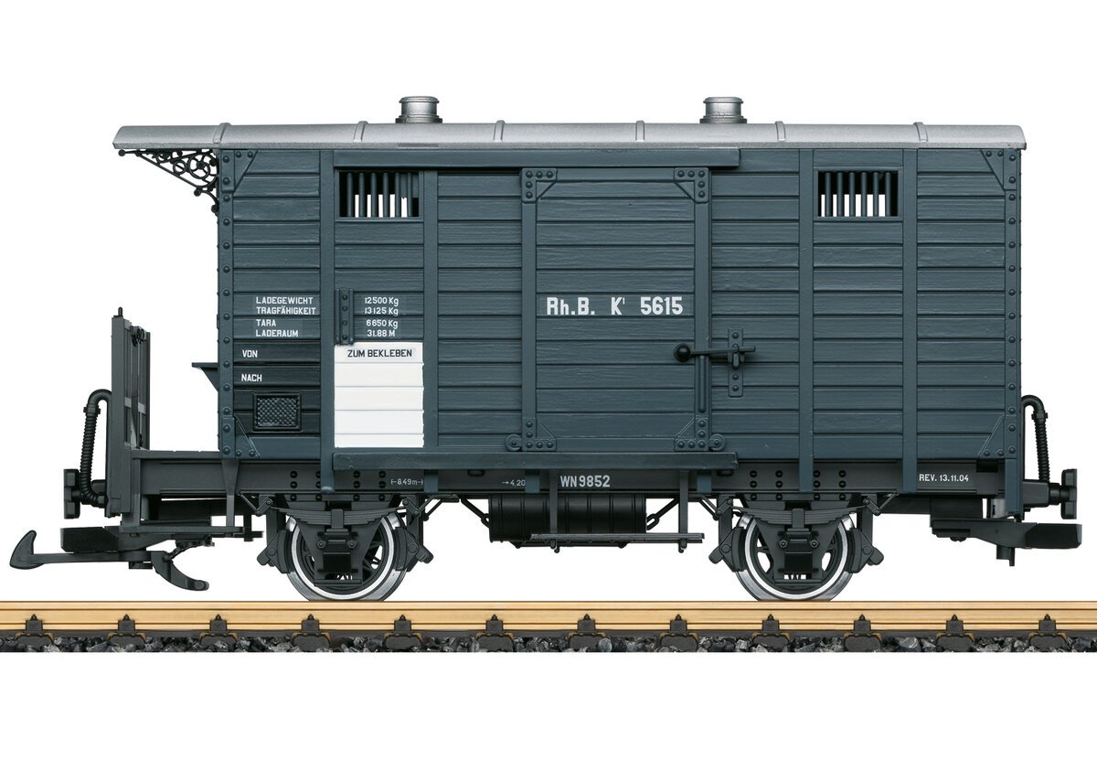 LGB 45302 G Rhaetian Railroad Era VI Boxcar