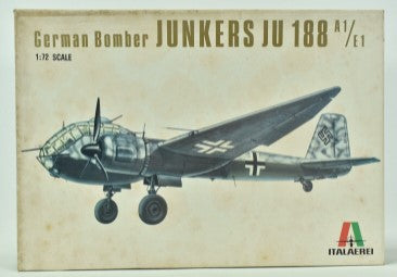 Italeri 117 1:72 German Bomber Junkers JU 188 A1-E1 Model Kit