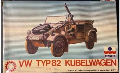 ESCI 7009 1:9 VW TYP82 Kubelwagen Plastic Model Kit