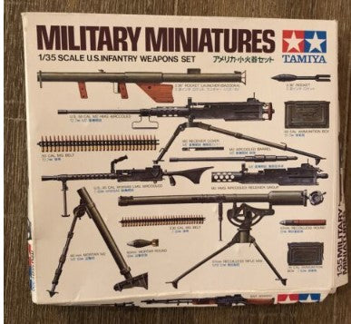 Tamiya MM121 1:35 Military Miniatures US Infantry Weapons Set
