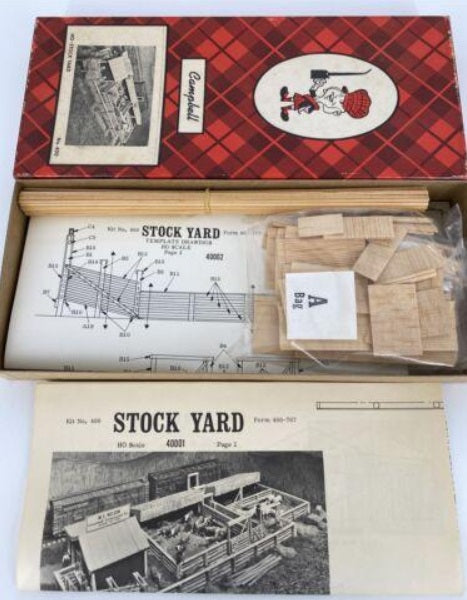 Campbell Scale Models 400-1495 HO Scale Stockyard Craftsman Kit