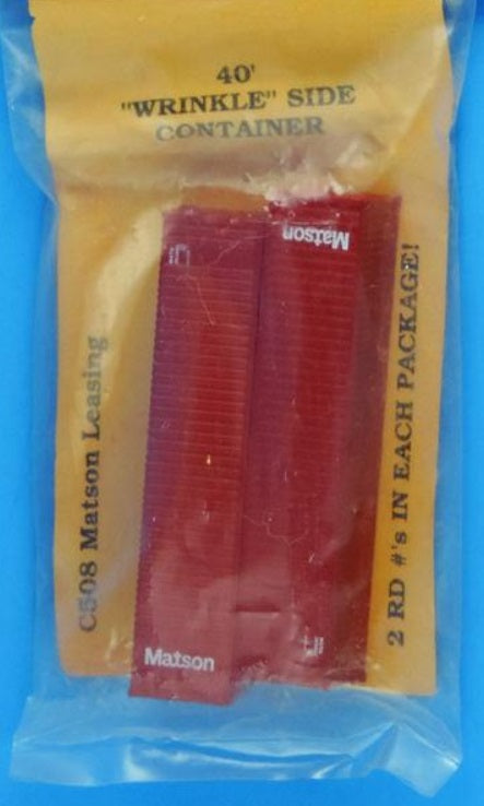 Deluxe Innovations C508 N Scale Matson 40'''' Wrinkle Side Container (Pack of 2)