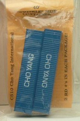 Deluxe Innovations C510 N Scale Cho Yang 40'''' Wrinkle Side Container (Pack of