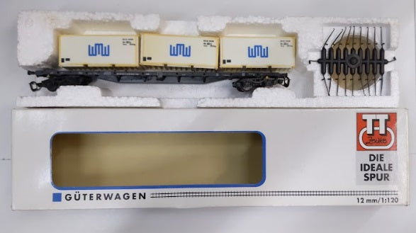 Tillig 15517 TT Scale 1:120 12 mm WMW Container 4-Axle