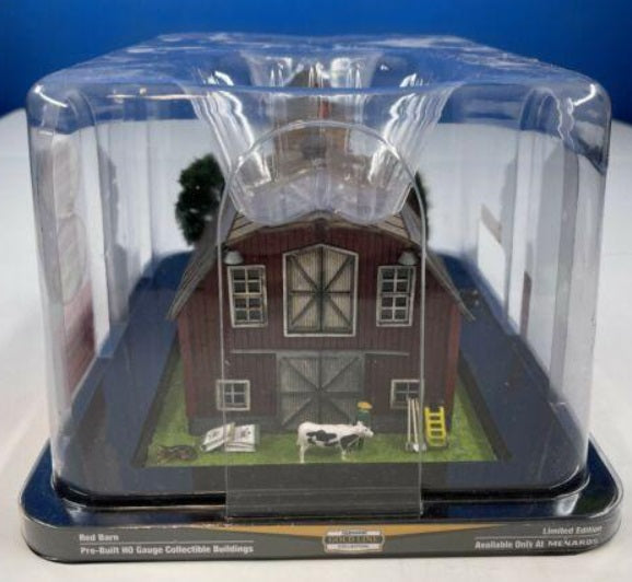 Menards 279-5016 HO Red Farmer & 4-Cows Revolving Weather Vane Pre-Built