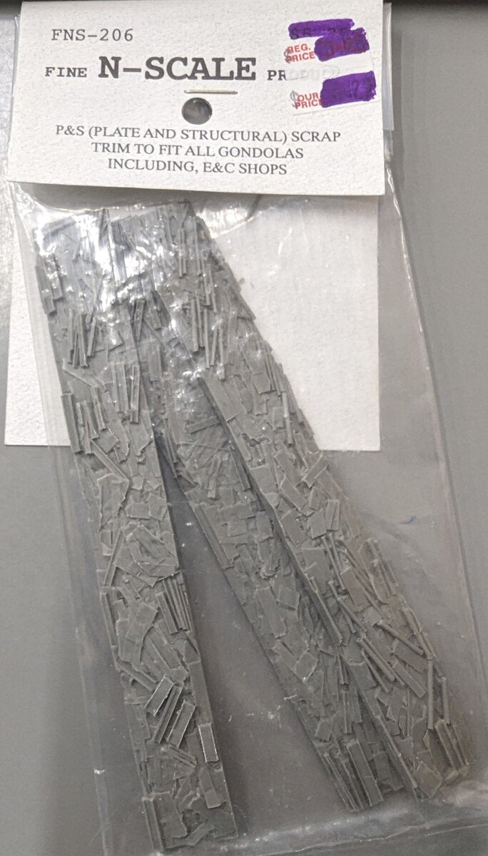 Fine N Scale Products FNS-206 N Scale P&S Scrap Trim to Fit Gondolas