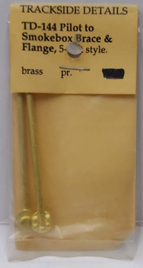 Trackside Details TD-144 G Scale Pilot To Smokebox Brace & Flange Brass