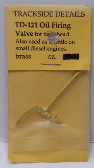 Trackside Details TD-121 G Oil Firing Valve For Back Head Brass