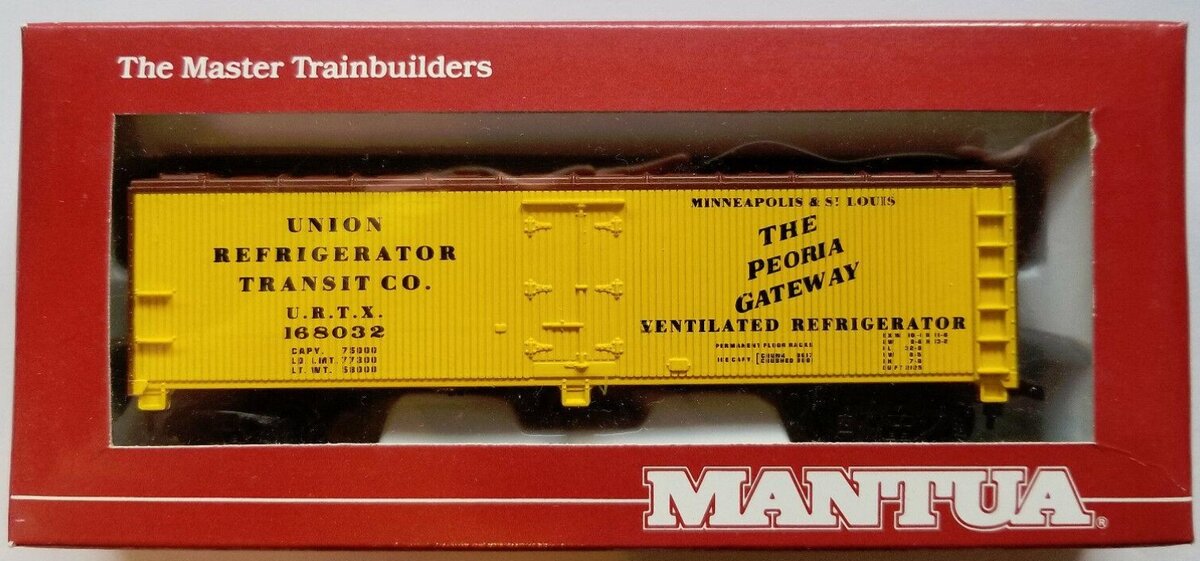 Mantua 739-179 HO US Railroads-Union Heavy 40' Woodside Reefer Car