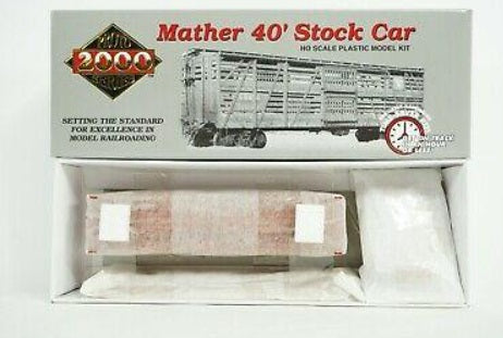 Life Like 30946 HO Proto 2000 CB&Q Double Deck Mather 40'''' Stock Car # 50021 K
