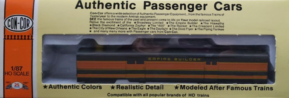 Con-Cor 0001-007508 HO Great Northern Empire Builder 70' Corr Baggage