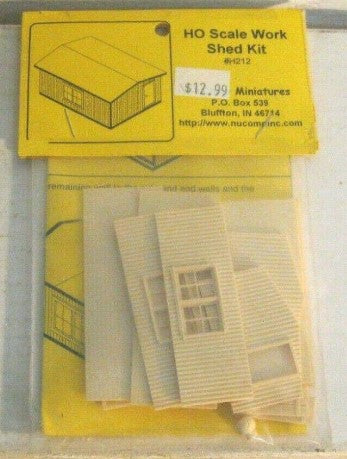 NuComp Miniatures H212 HO Scale Work Shed Building Kit