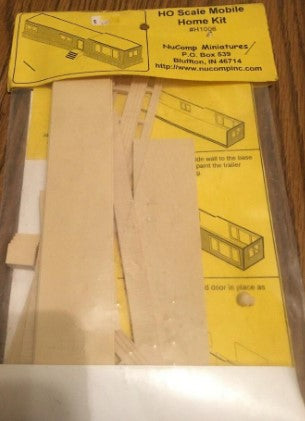 NuComp Miniatures H1006 HO Scale Mobile Home Building Kit