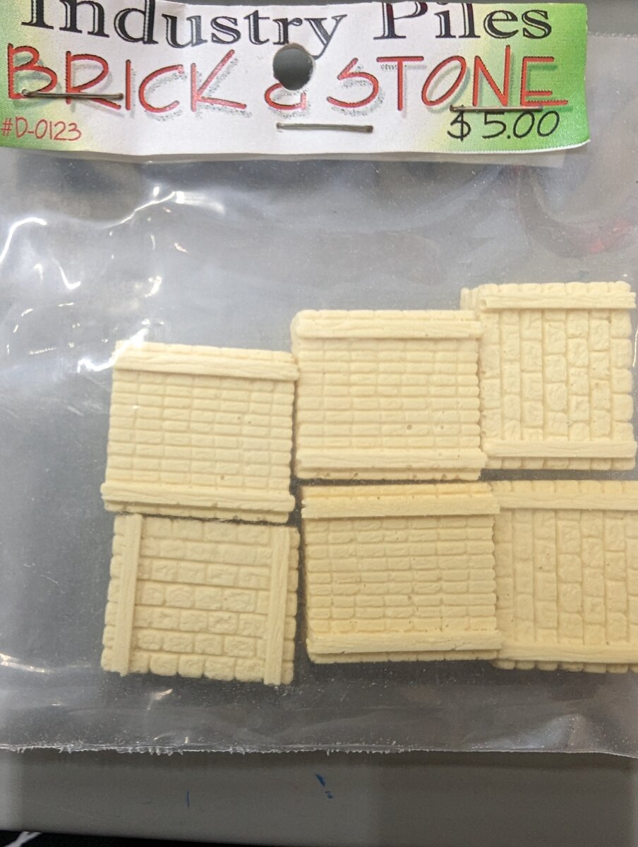 Model Tech Studios D-0123 HO Industry Piles Brick & Stone (Pack of 6)
