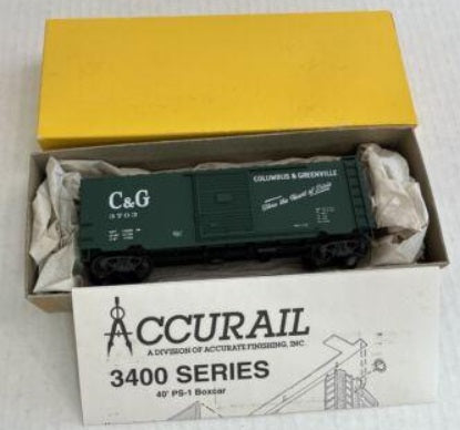 Accurail 1545 HO Columbus & Greenville 40'''' PS-1 Steel Boxcar Kit