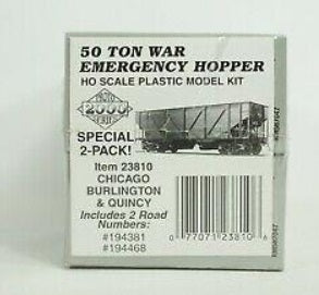 Proto 2000 23810 HO C B & Q 50 Ton War Emergency War Kit (Pack of 2)