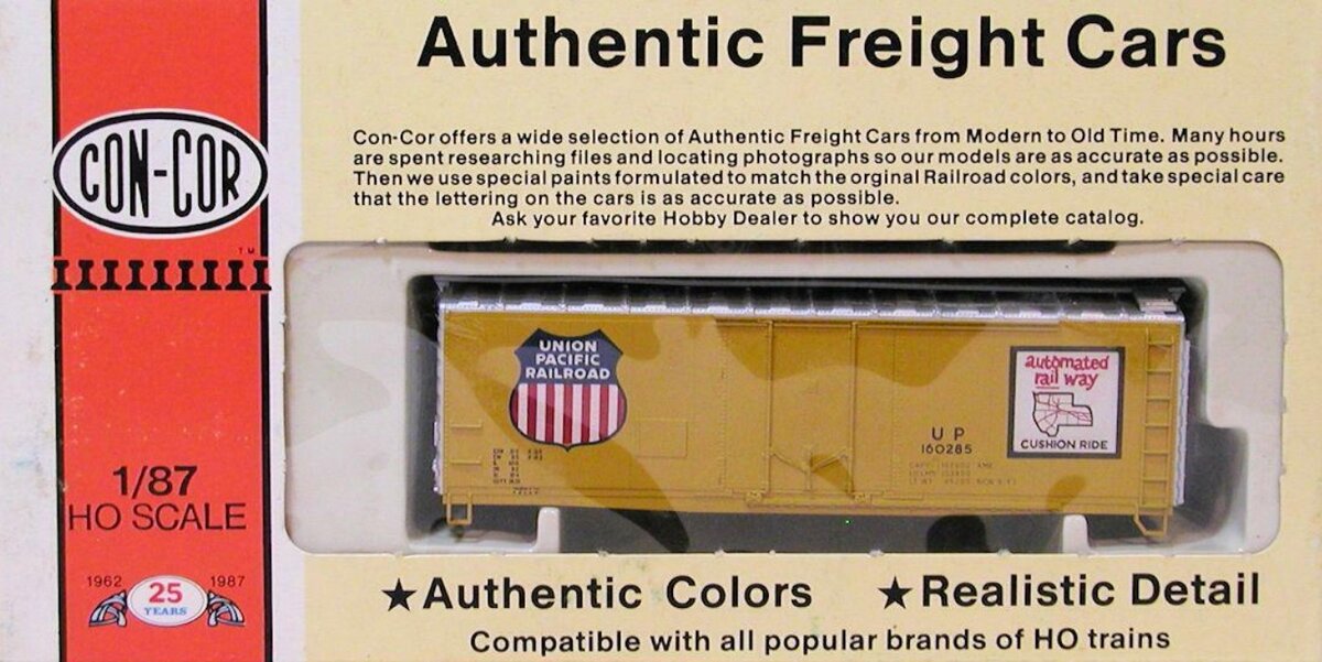 Con-Cor 0001-009452 HO Scale Union Pacific 40' PS1 Plug Door Boxcar Kit #160285