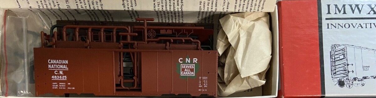 IMWX HOBCN625 HO Canadian National 1937 AAR Boxcar # 483625 Kit