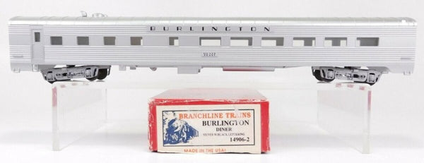 ことりん Branchline Trains 14906-2 HO Burlington Diner Silver W/Black