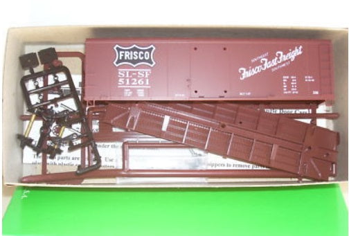 Bowser 3-1041 HO Frisco 40''Single Door English''s Model Railroad SuppylBoxcar K